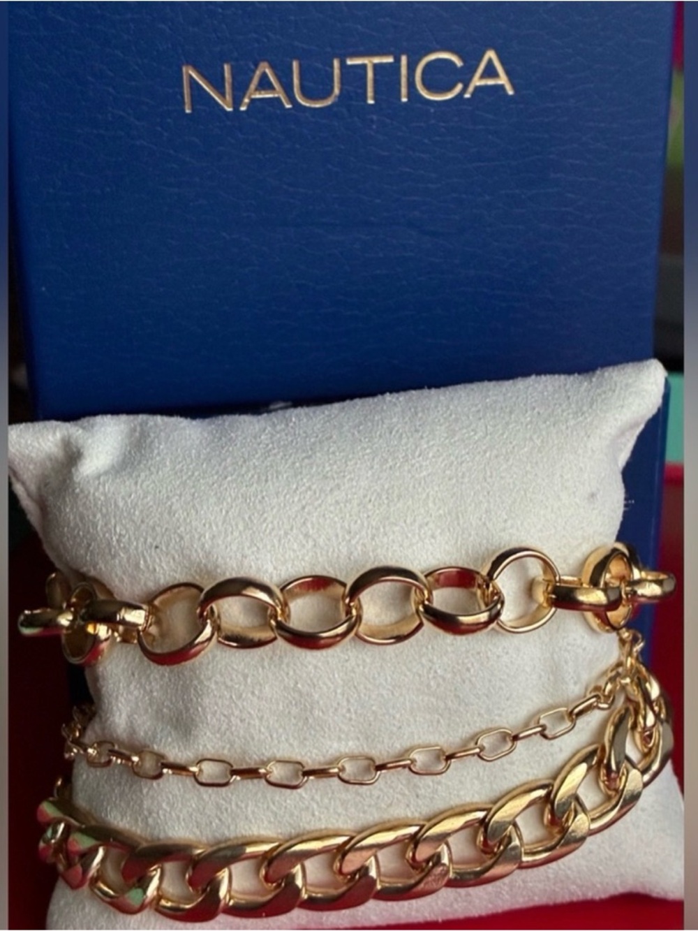 Nautica Gold-Tone Bracelet Trio